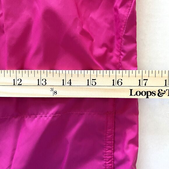 Columbia Girls Nylon Windbreaker Jacket Lightweight Hooded Zip Outdoor Layer L - Picture 6 of 10